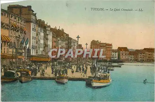 Cartes postales Toulon Le Quai Cronstadt Bateaux
