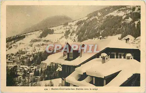 Cartes postales Saint Gervais les Bains sous la neige