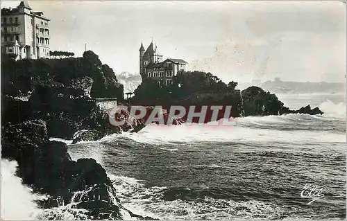 Ansichtskarte AK Biarritz B Pyr La Villa Belza et la Cote Basque