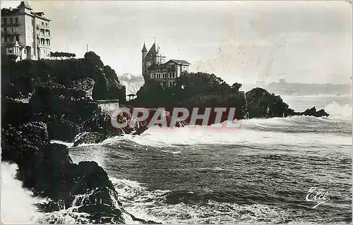 Cartes postales Biarritz B Pyr La Villa Belza et la Cote Basque