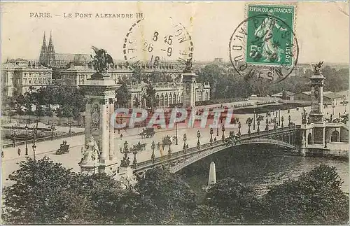 Cartes postales Paris Le Pont Alexandre III