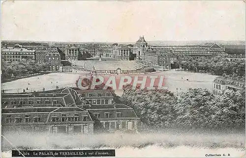 Cartes postales Le Palais de Versailles a vol d'Oiseau