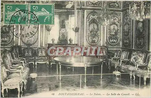 Cartes postales Fontainebleau Le Palais La Salle du Couseil