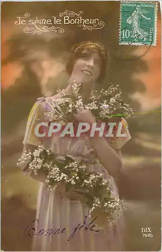 Cartes postales Je Seme le Bonheur Bonne Fete