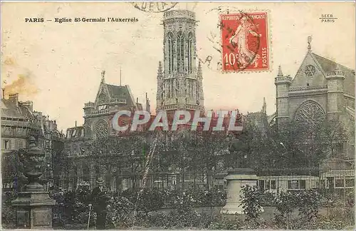 Cartes postales Paris Eglise St Germain l'Auxerrois