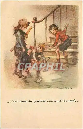 Cartes postales Ligue Nationale Cont Le Taudis Illustrateur Poulbot