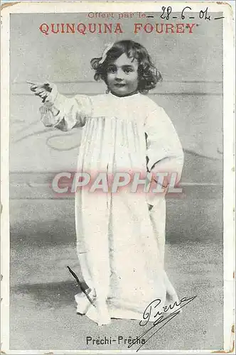 Cartes postales Quinquina Fourey Prechi Precha Enfant
