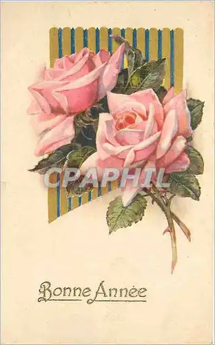 Cartes postales Bonne Annee Fleurs