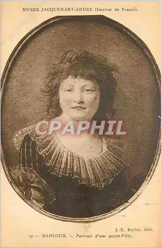 Cartes postales Musee Jacquemart Andre Danloux Portrait d'une petite Fille