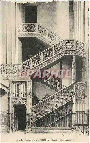 Cartes postales La Cathedrale de Rouen Escalier des Libraires