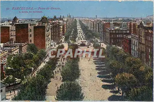 Cartes postales Barcelona Paseo de Gracia