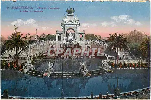 Cartes postales Barcelona Purque Cascada