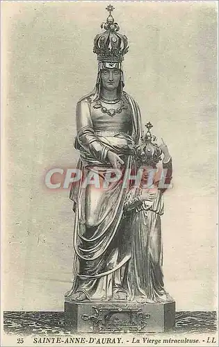 Cartes postales Sainte Anne d'Auray La Vierge miraculeuse