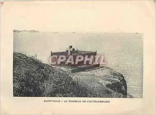 Cartes postales Saint Malo Le Tombeau de Chateaubriand