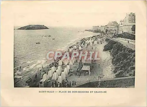 Cartes postales Saint Malo Place de Bonsecours et Grandee