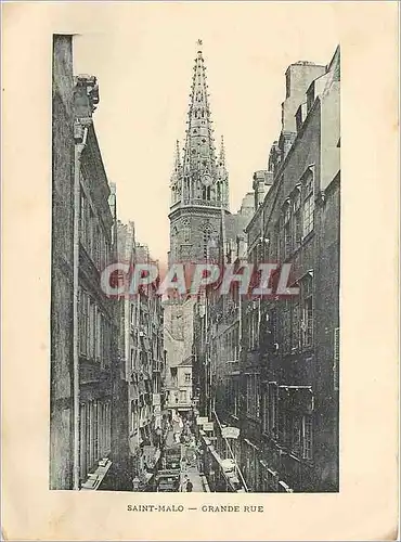 Cartes postales Saint Malo Grande Rue