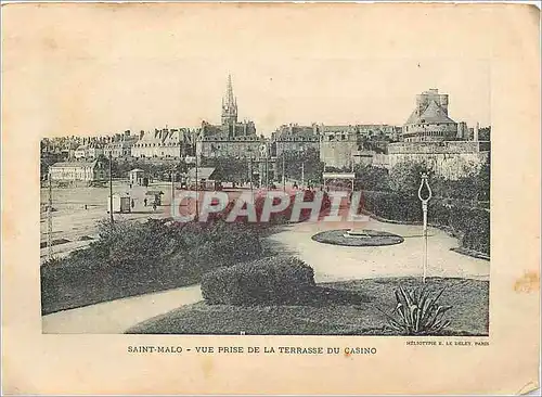 Ansichtskarte AK Saint Malo Vue prise de la Terrasse du Casino