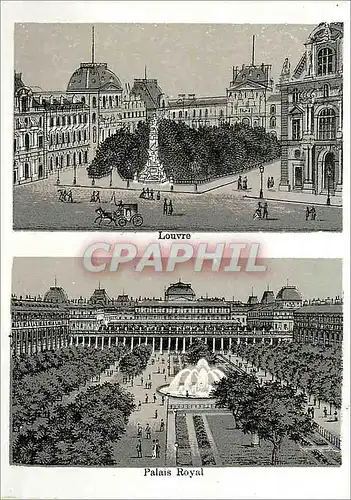 Cartes postales Louvre Palais Royal Paris