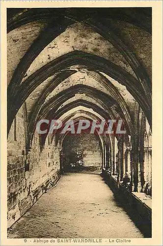 Ansichtskarte AK Abbaye de Saint Wandrille Le cloitre