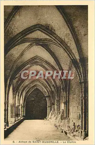 Ansichtskarte AK Abbaye de Saint Wandrille Le Cloitre