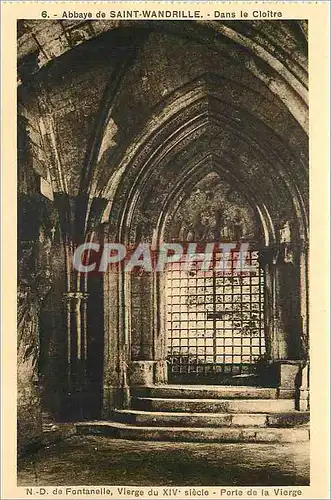 Ansichtskarte AK Abbaye de Saint Wandrille Dans le cloitre