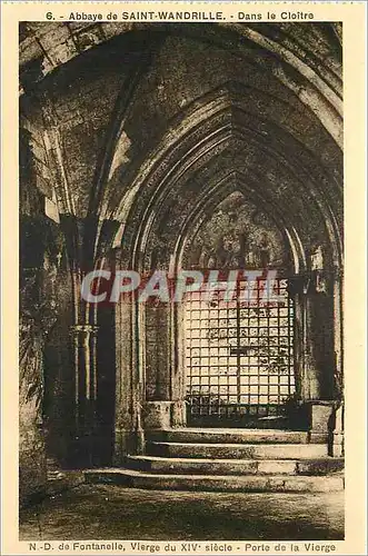 Cartes postales Abbaye de Saint Wandrille Dans le cloitre