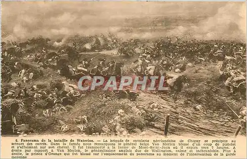 Ansichtskarte AK Panorama de la Bataille de Waterloo La brigade de cavalerie neerlandaise de Chigny