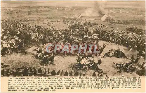 Cartes postales Panorama de la Bataille de Waterloo Ferme de la Baie Sainte Defendue
