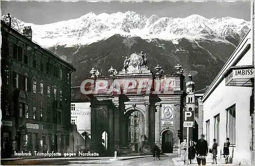 Cartes postales moderne Innsbruck Triumphpforte gegen Nordkette