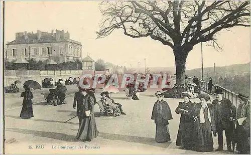 Cartes postales Pau Le Boulevard des Pyrenees