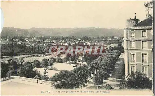 Cartes postales Pau  Vue sur Jurancon et le Boulevard des Pyrenees