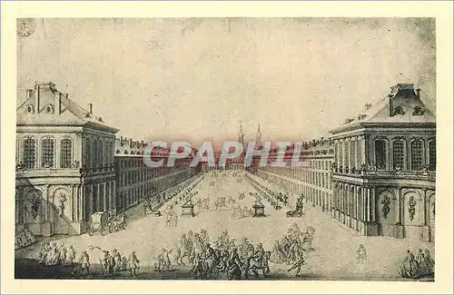 Cartes postales Nancy Musee historique lorrain au Palais Ducal La place de la Carriere dessin de Collin