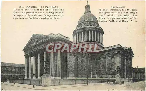 Cartes postales Paris Le Pantheon