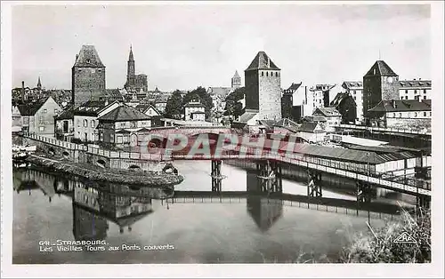 Cartes postales Strasbourg Las Vieilles Tours aux Ponts Couverts