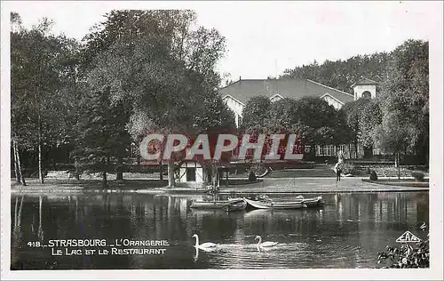 Cartes postales Strasbourg L'Orangerie Le Lac et le Restaurant