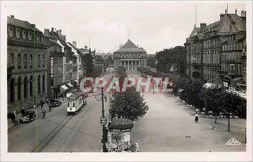 Ansichtskarte AK Strasbourg La Place Broglie et le Theatre