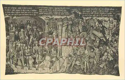Cartes postales Bern histor Museum in Bern Teppich mit Darstellungen aus der Geschichte Caesars