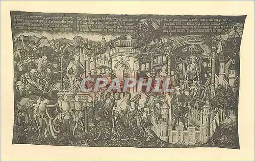 Cartes postales Bern histor Museum in Bern Teppich mit Darstellungen aus der Geschichte Caesars