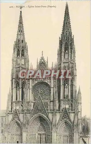 Cartes postales Rouen Eglise Saint Ouen Facade