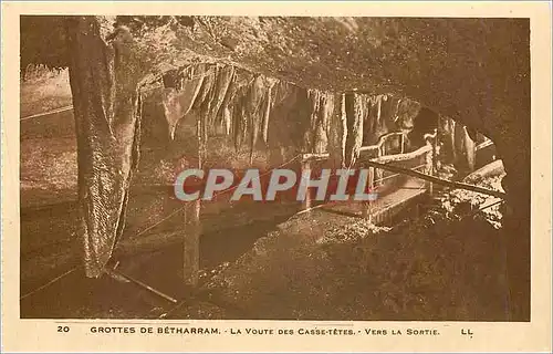 Cartes postales Grottes de Betharram La Voute des Casse Tetes Vers la Sortie