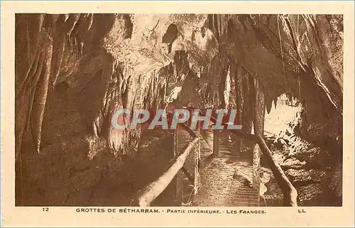 Ansichtskarte AK Grottes de Betharram Partie Inferieure Les Franges