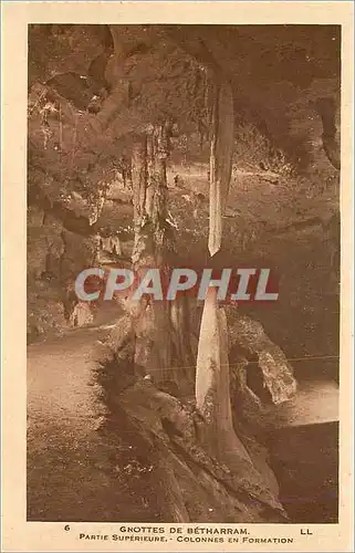 Ansichtskarte AK Grottes de Betharram Partie Superiere Colonnes en Formation
