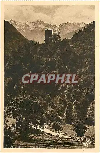 Cartes postales Pyrenees Ocean Luchon Tour de Castelvieil et fond du Lys