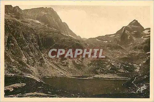 Cartes postales Pyrenees Ocean Luchon Le Lac d'Espingo Au dessus du Lac d'Oo