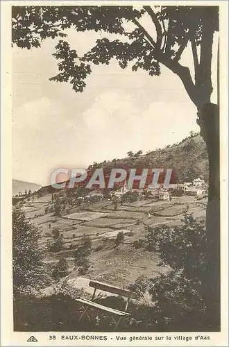 Cartes postales Eaux Bonnes Vue generale sur le village d'Aas