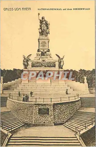 Cartes postales Gruss vom Rhein National Denkmal auf dem Niederwald