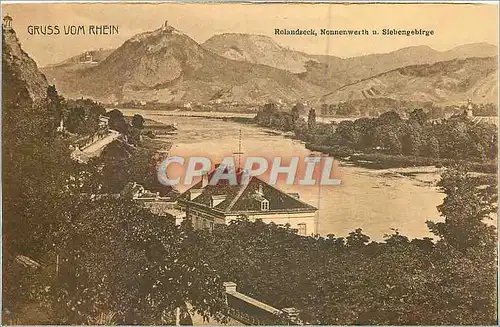 Cartes postales Gruss vom Rhein Rolandeck Nonnenwerth