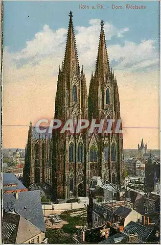 Cartes postales Koln a Rh Dom Westseite