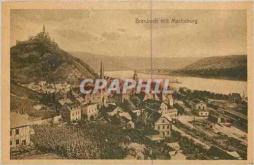 Cartes postales Braubach mit Marksburg