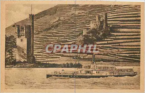 Cartes postales Mauseturm und Ehrenfels Bateau